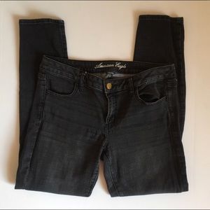 American Eagle Size 14 Charcoal Gray Jeggings